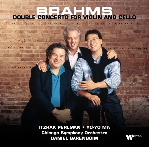 LP - Brahms: Double Concerto For Violin and Cello - Itzhak & Yo-Yo Ma & Chicago Symphony Orchestra & Daniel Barenboim Perlman